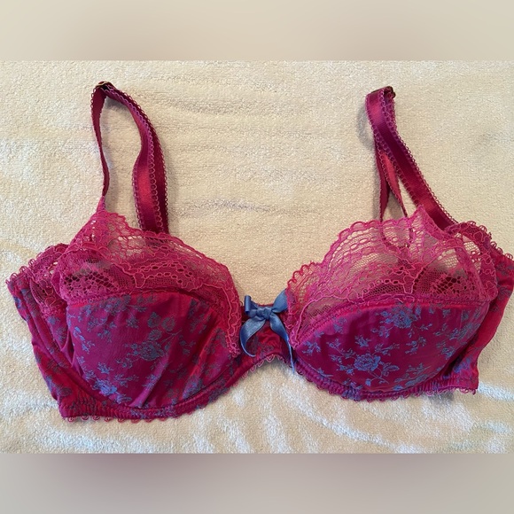 Agent Provocateur Knickers Forever Luxury padded with lace bra Sz 32DD - Picture 1 of 9